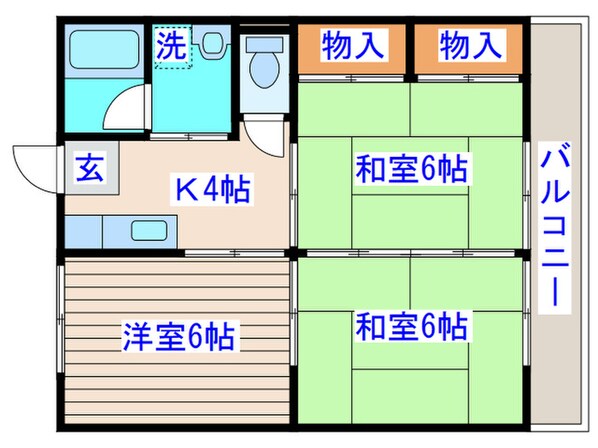 ＳＳコ－ポの物件間取画像